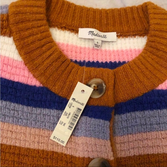 Madewell Striped Cardigan Sweater - Picture 7 of 7